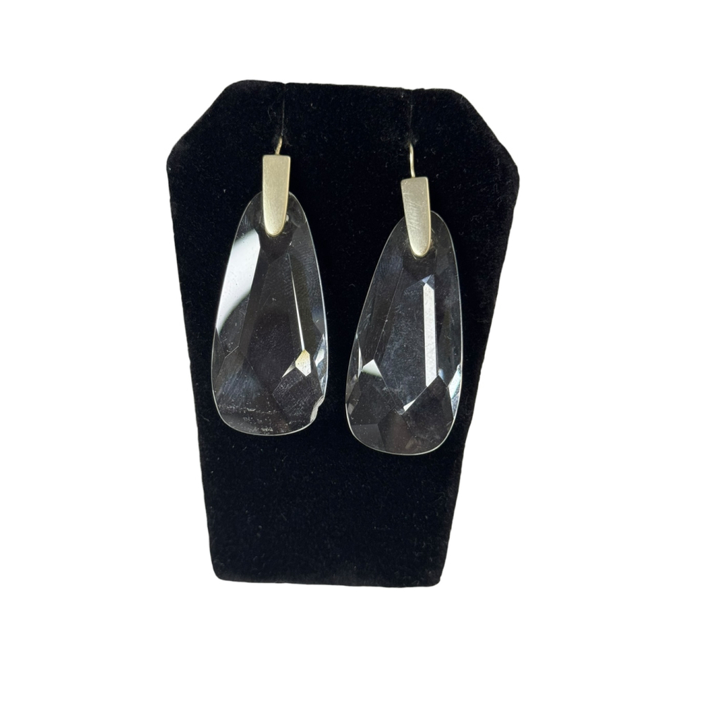 Women's Kendra Scott Clear & Gold Drop Earrings